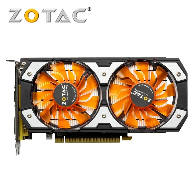 Видеокарта ZOTAC GTX 750Ti 2 Гб GPU видеокарта VGA видеокарты GeForce 750 Ti GTX750Ti для NVIDIA HDMI DVI 128