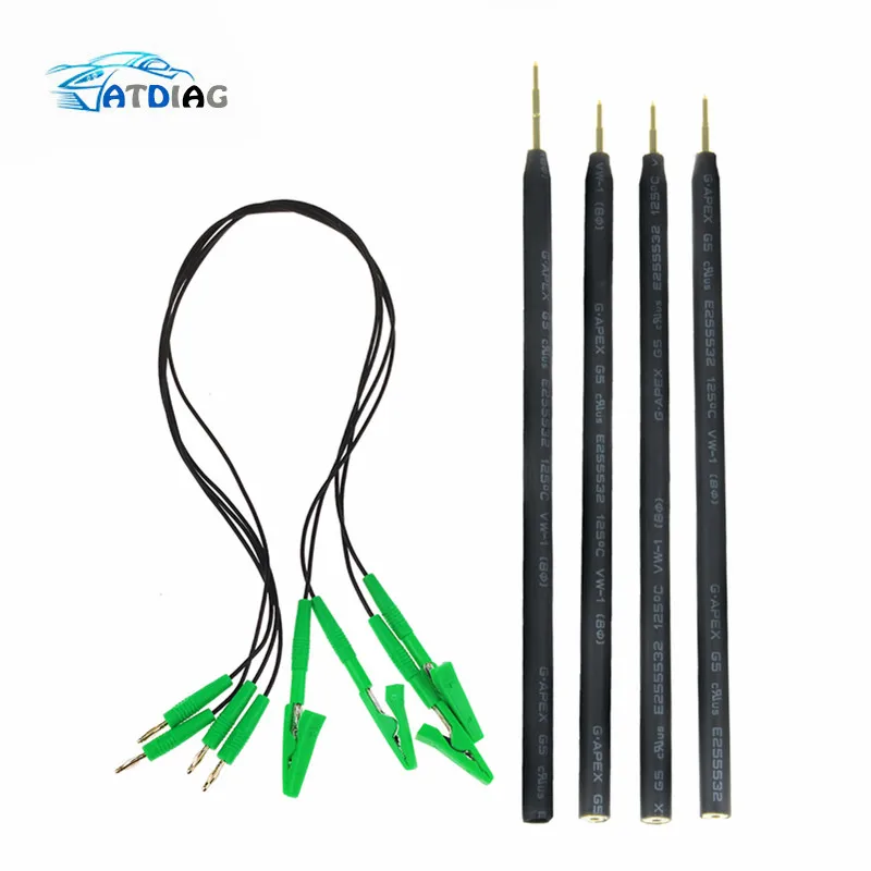 

Hot 4pcs/Set Probe Pens 4pcs Pins With Connect Cable Replacement LED BDM FRAME OBD2 Programming For KTAG/KESS ECU Board