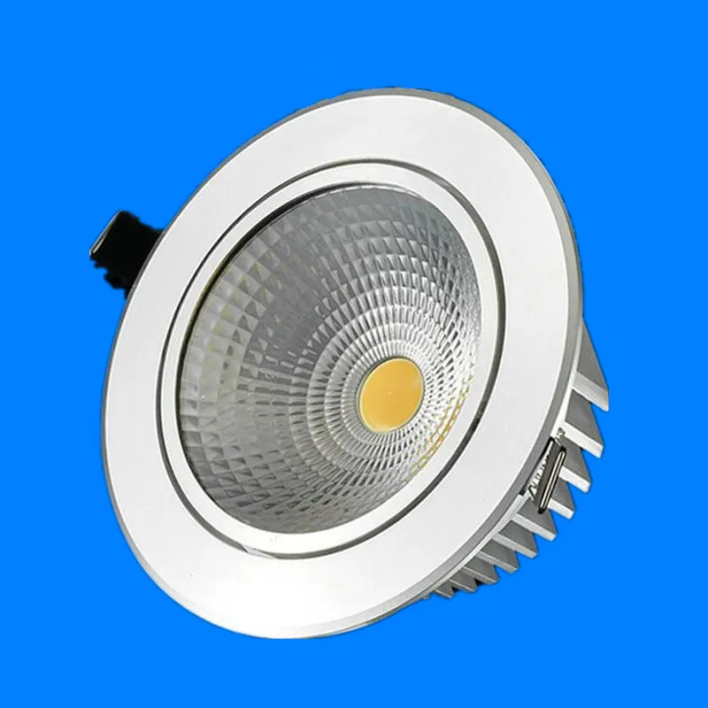 10W COB LED Downlight Dimmable Warm White Cold White Pure ...