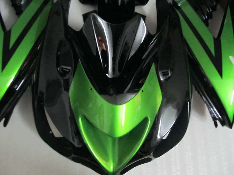 Комплекты обтекателей под давлением для Kawasaki ZX14R 2006 2007 2008 2011 Зеленые Черные ZX 14R 06