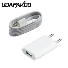 Для Iphone 6 plus 7 8 5 5S/5c мощность США/ЕС зарядное устройство s адаптер и зарядка через usb зарядное устройство кабель Белый бесплатно для мобильного телефона аксессуары