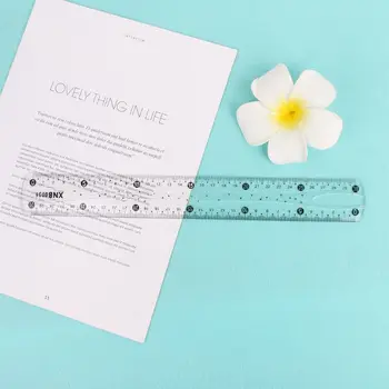 

1PC 30cm Transparent Student Flexible Ruler Tape Measure Straight Ruler Office School Supplies