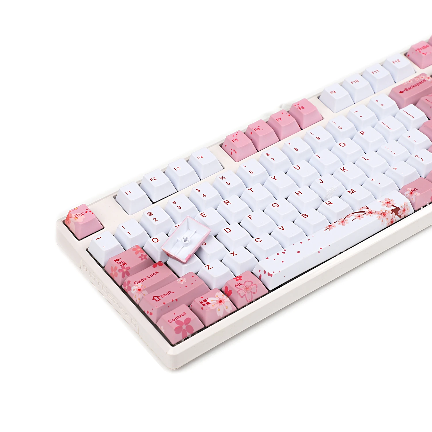 YMDK Вишневый профиль ANSI 108 пять Сторон краситель Sub PBT Keyset Keycap для 61 87 104 Стандартный