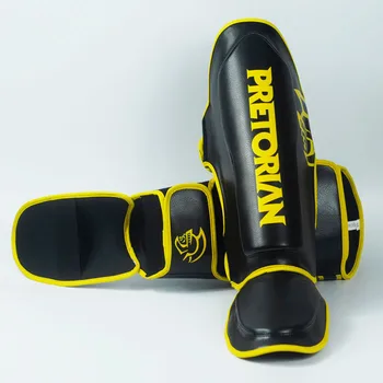 

Wholesale Top Brand PRETORIAN Muay thai kick boxing MMA Boxing shin guards instep pad Karate foot Protector shank leg protectors