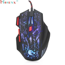 Ecosin2 Professional 7 Buttons 5500DPI USB Optical Wired Gaming Mouse Mice For PC Laptop 17mar24