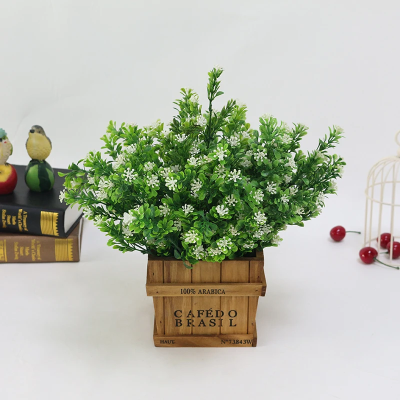 Simulation plastic flower gypsophila flower baby's breath plant artificial grass garden decoration (3)
