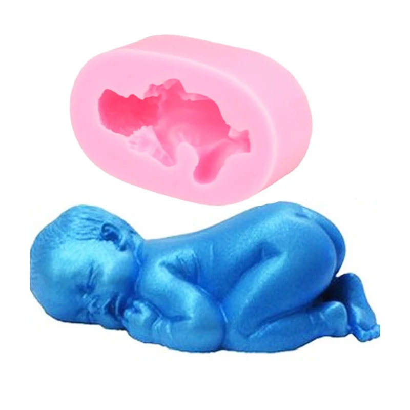 

3d Sleep Baby Handmade Soap Mold Chocolate Cake Decorating Tools Diy Cookies Fondant Silicone Mold Fimo Silicone Mould