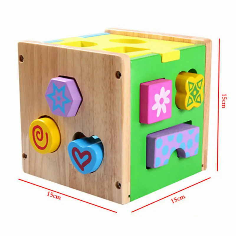 

children's Exempt postage, multi-function box children learning intelligence, shapes block matching wisdom house, wooden toys