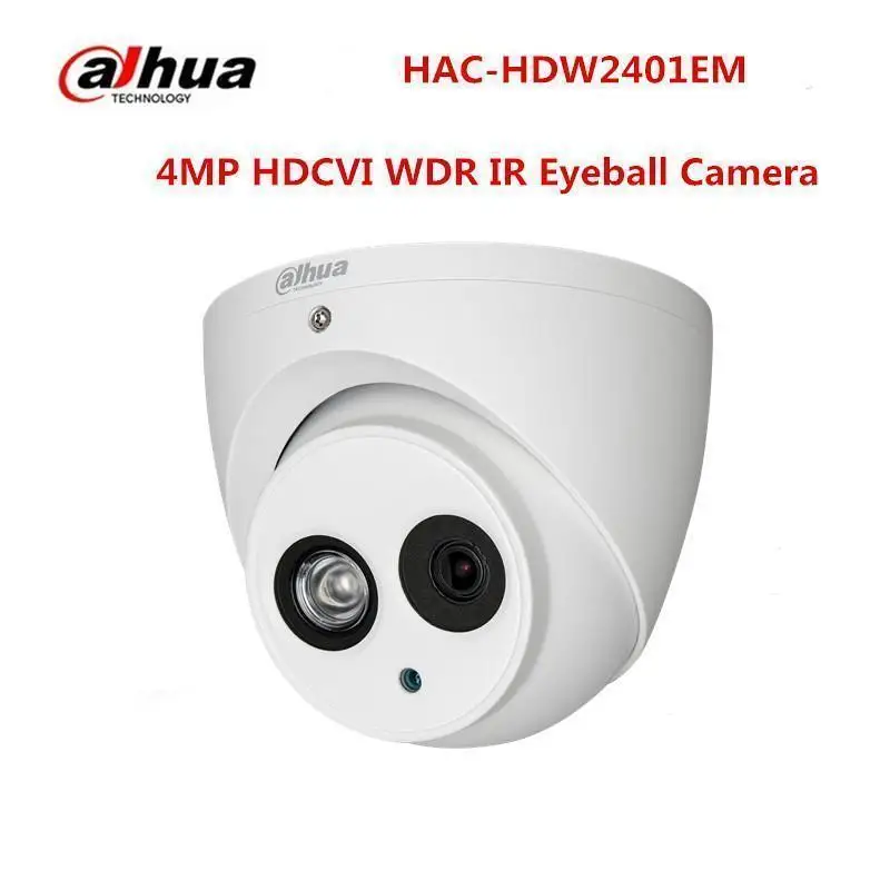 

Dahua 4MP HAC-HDW2401EM IR WDR HDCVI Eyeball Camera HD and SD dual-output