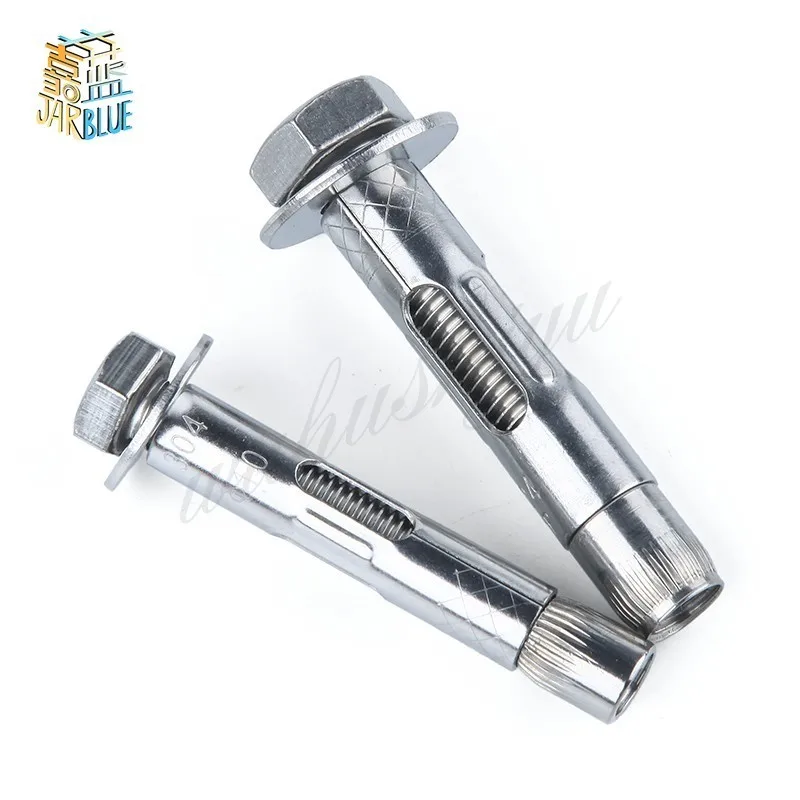 

2PCS GB/T Outside Hexagonal Nut & Washer 304 Stainless Steel M10*60/70/80/90/100/120