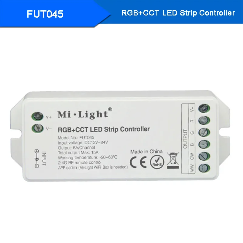 Miboxer 2,4G беспроводной RGB/RGBW/RGB+ CCT контроллер светодиодной ленты wifi умная панель Дистанционное выключение светильник DC12V-24V - Цвет: FUT045