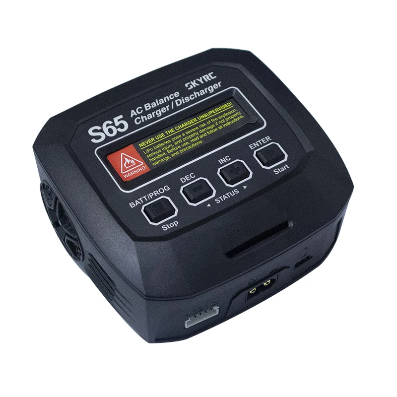

SKYRC S65 Balance Charger Discharger 65W 6A 2-4S Lipo Battery Charging Hub Adapter For FPV RC HV Batteries w/ EU/UK/US Plug