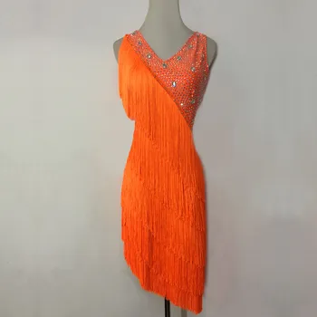 

Customized Adult Latin Dance Competition Dress Children's Latin Dance Dress Latin Performance Dress kids dresses for girls