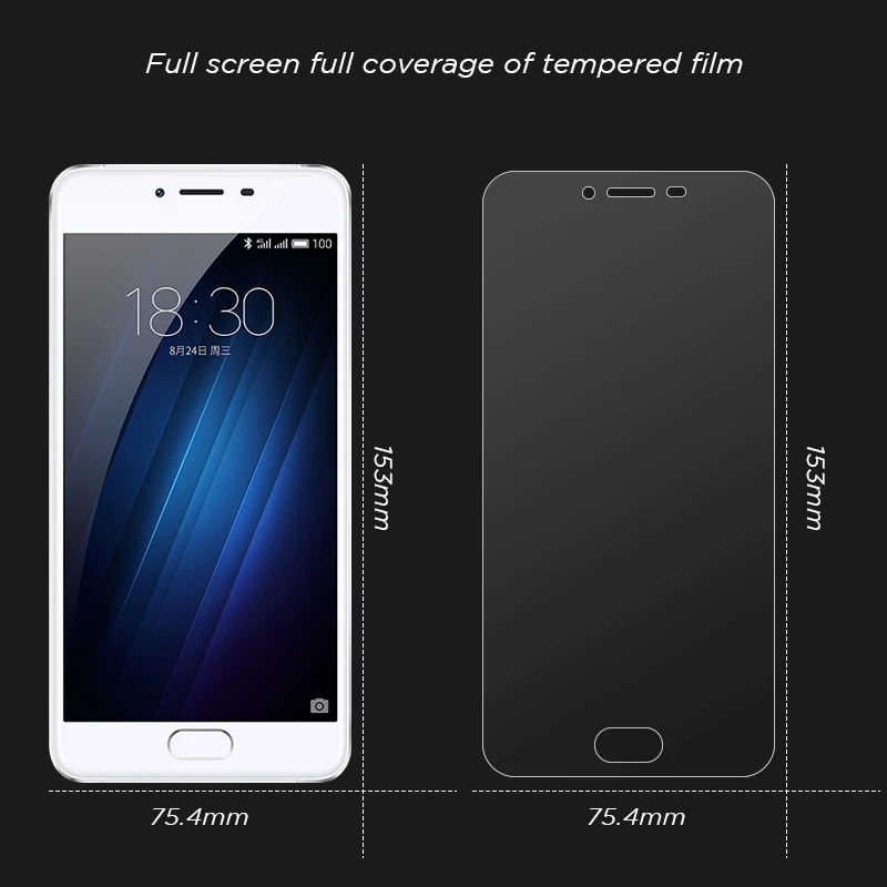 Прозрачное полное покрытие из закаленного стекла для Meizu 6T V8 M6 M5 Note M6S M5S M5C U20 U10 Премиум Защитная пленка для экрана