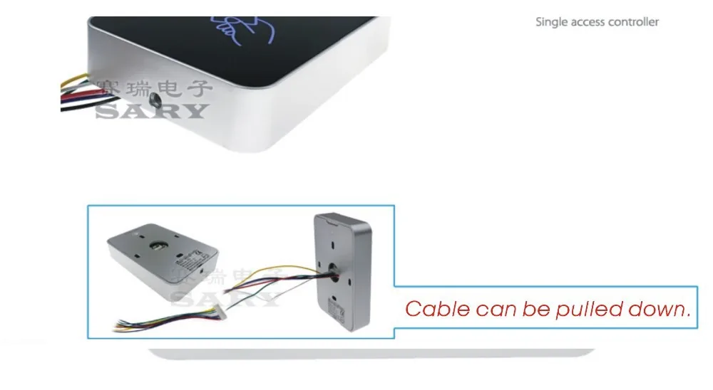 Новейший SY-1599 RFID 135,6 МГц синий светодиодный Входная защита/система контроля доступа/Кардридер контроля доступа+ 10 карт