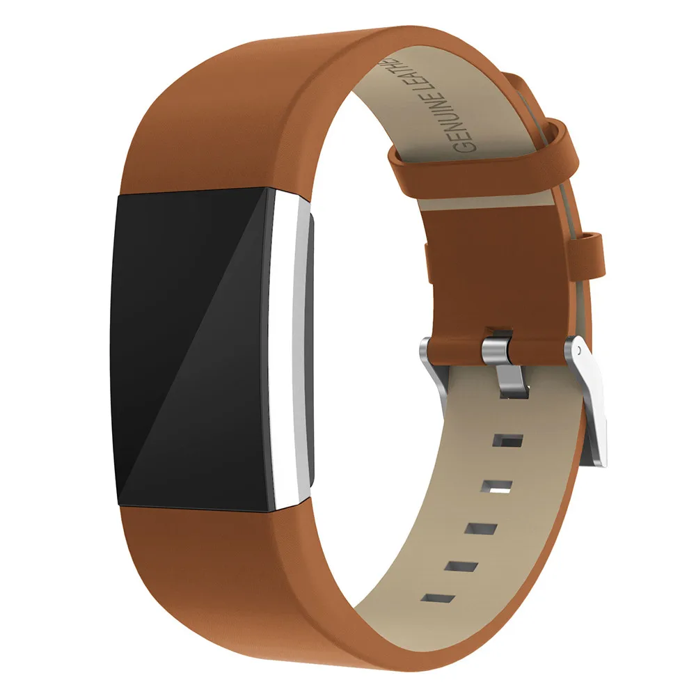 

Leather Strap Band For Fitbit Charge 2 Strap Bracelet Replacement bands For Fitbit Charge 2 smartWatch Band Heart Rate Wristband