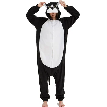 

Black Panther Onesies For Adult Women Animal Pajamas Jumpsuit Sleepwear For Halloween Christmas One-Piece Pyjamas Costume