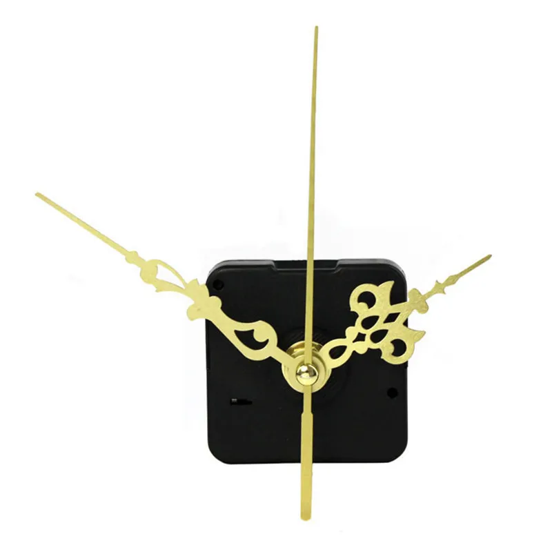 

2017 New Arrival High Quality Black Quartz Clock Movement Mechanism DIY Repair Parts Gold + Hands New Dropshipping D30JL27
