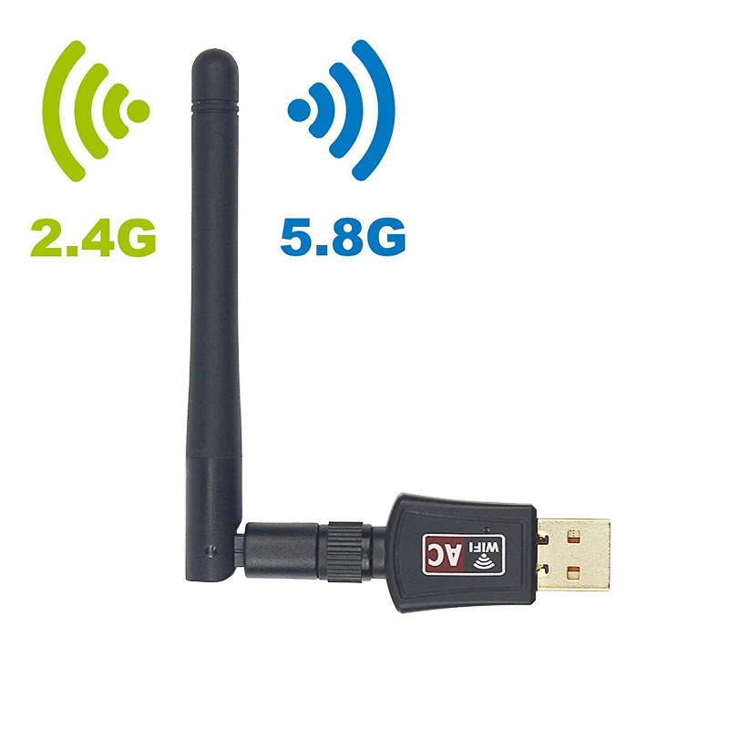 Новый беспроводной Wifi адаптер 600 м двухдиапазонный 2 4G/150 Мбит/с + 5 8G/433 USB WiFi сетевой