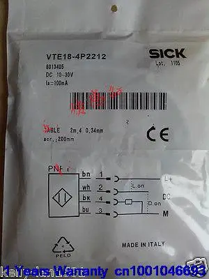 

DHL/EUB 2pcs New Sick VTE18-4P2212 Proximity Switch 10-30VDC 15-18