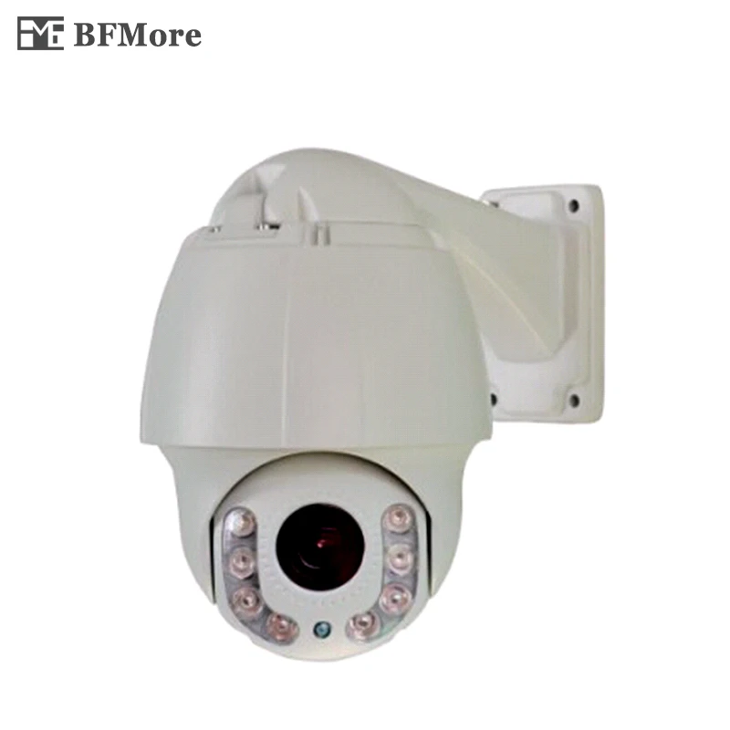 

BFMore 1080P Outdoor 4.5'' PTZ IP Camera 5-50mm ZOOM 8 LEDs HighSpeed Audio Dome H.264 IR-CUT IR 60M P2P CCTV Security Onvif