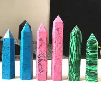 

malachite wand piont reiki chakras healing crystals stones as for gift