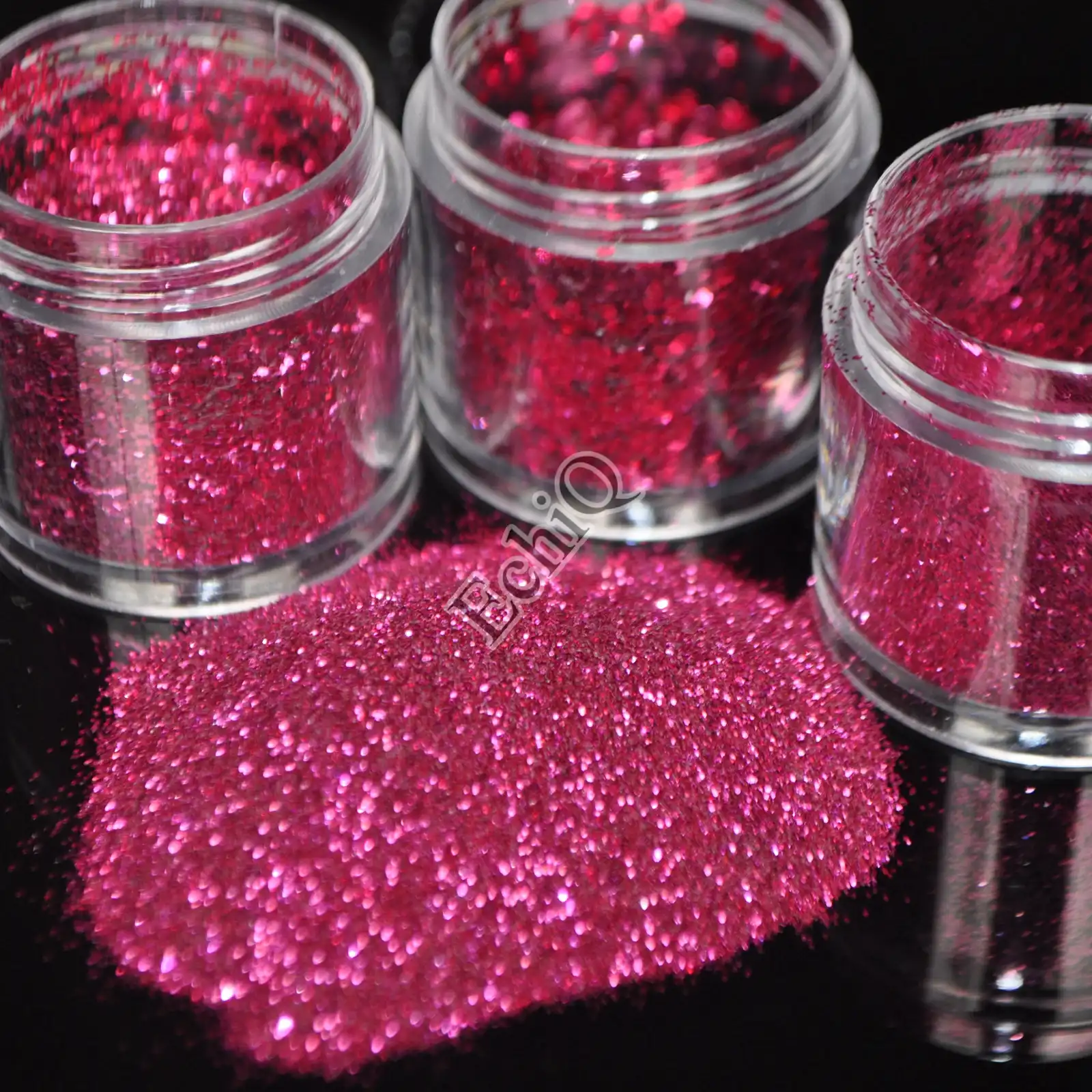 1pcs Deep Hot Pink Sparkle Nail Glitter Powder Shimmer Glitter