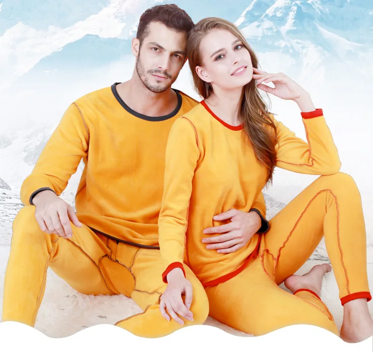 Thicker Velvet Winter Thermal Underwear women And Men Sets For Long Johns Hot-Dry Quick Anti-microbial Warm thermal 5XL 6XL