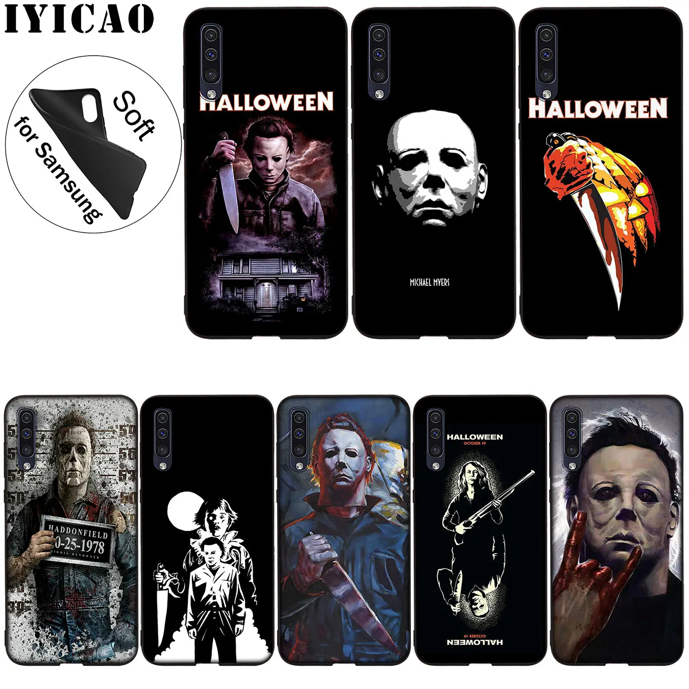 

IYICAO Hipster Michael Myers Soft Silicone Case for Samsung Galaxy A70 A60 A50 A40 A30 A20 A10 A50S A40S A30S A20S A10S Cover