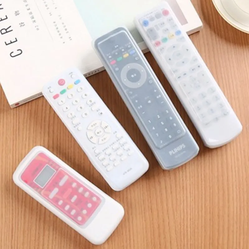 

1PC Clear TV Air Condition Remote Controller Case Silicone Protector Case Cover Skin Waterproof Pouch Bags