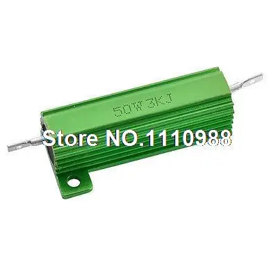

50W Watt 3K Ohm Aluminum Case Wirewound Resistor for Transducer