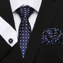 3 шт Для мужчин набор галстуков тонкий галстук-бабочка галстук высококачественные узкие 7,5 см ширина Для мужчин галстук платье модный