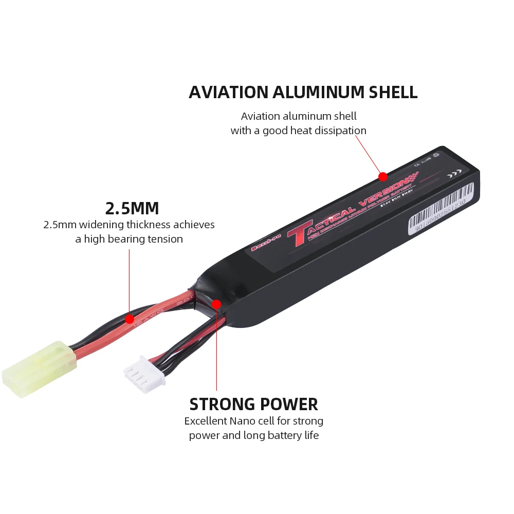 

11.1V 1000mAh 20C Li-Po Battery RC Accessories for Airsoft G36C M4A1-RIS M4A1 CAR15 MP5A5 MC51 FNP90 AUGRT AUGM G3A4 G36 STEYR