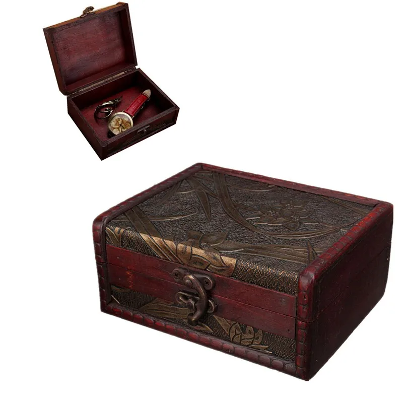 Vintage Jewelry Box Jewellery Organizer Storage Case Mini ...