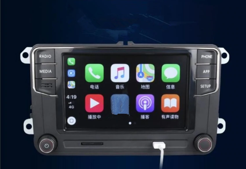 Rcd330 плюс RCD330G Carplay автомобильный MIB радиоприемник код 330 330G 6RD 035 187B для VW Golf 5 6 Jetta CC MK6 MK5 Tiguan Passat B6 B7 187B