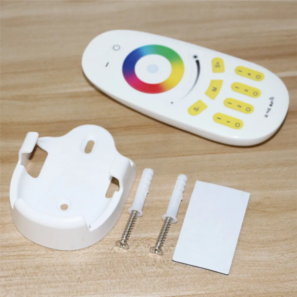 

1Set Mi light 2.4G 4-Zone RGB RGBW Controller Led Controller Wireless RF Remote Controller With Remote Wall Holder Free Shipping