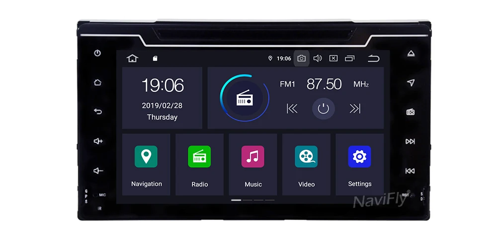 Best NaviFly PX30 Auto radio gps navigation For Toyota Corolla Auris Fortuner Estima vios Innova 2016 2017 2018 Android 9.0 Car dvd 7