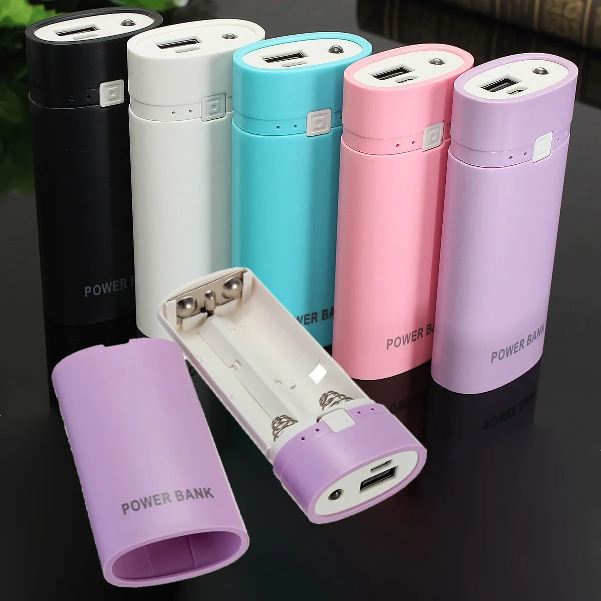 Safety universal Portable 5V 1A USB 18650 Power Bank Case Kit Battery