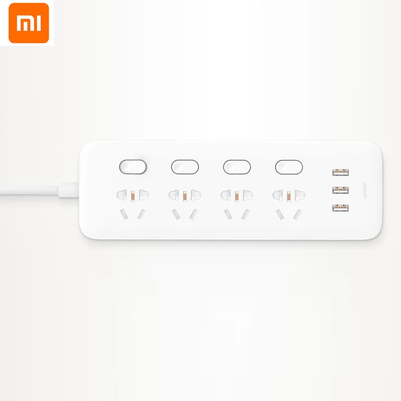 Xiaomi Оригинал Mijia 2A Быстрая зарядка 3 USB 4 порта разъем питания умные гаджеты патч