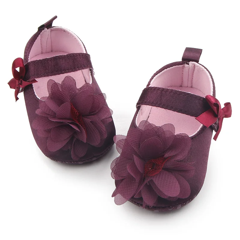 New Beautiful Baby Dress Shoes Soft Sole Newborn Baby Girl Butterfly