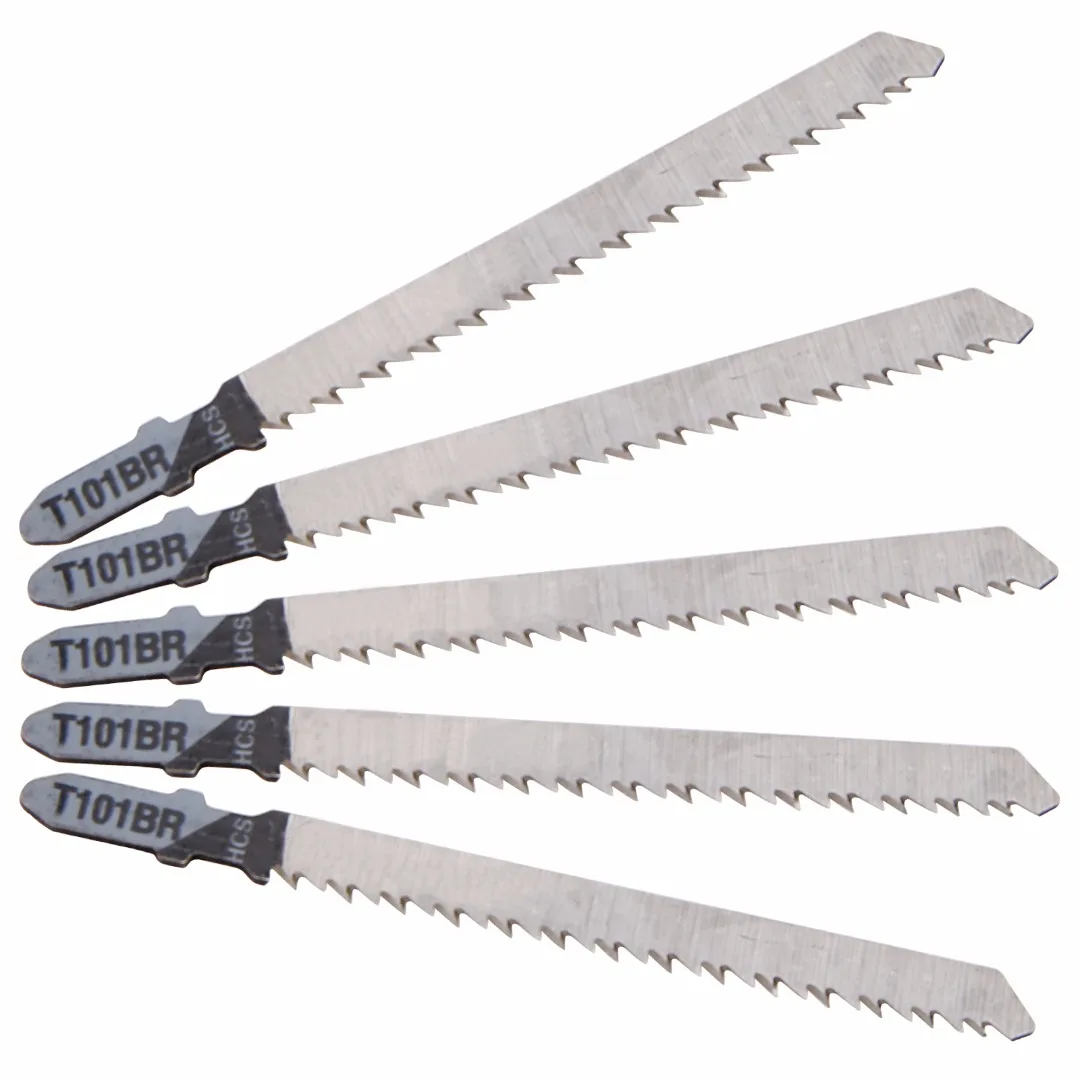 5pcs T101br Jigsaw Blades High Carbon Seel Saw Blade Down Cut