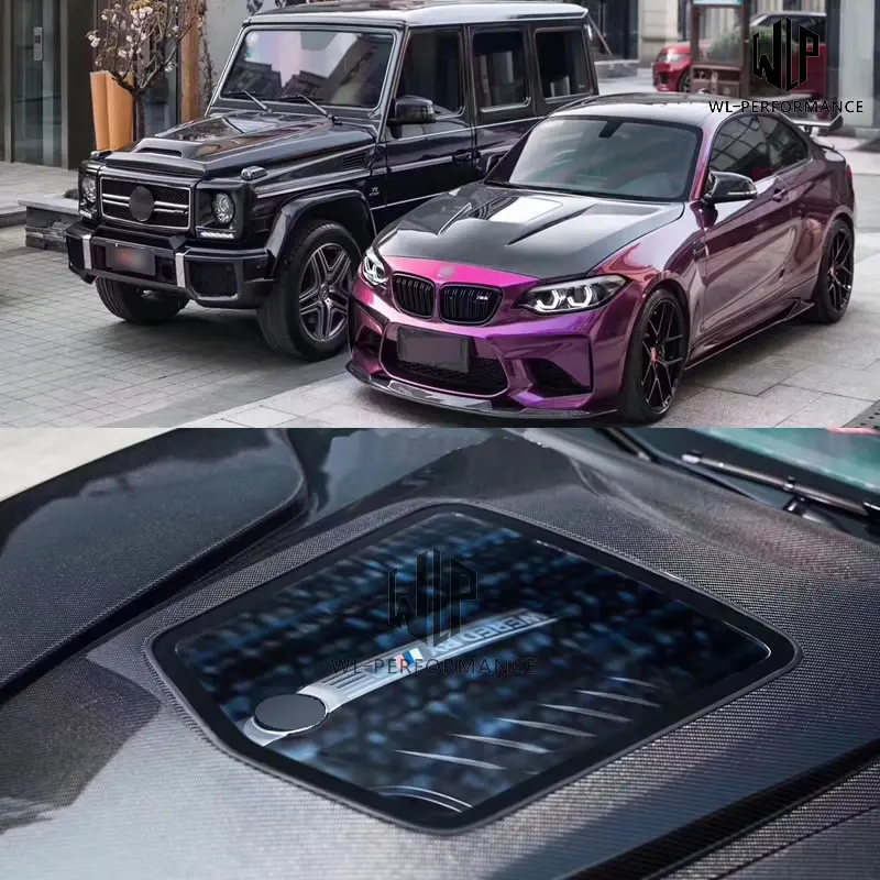 

2 Series M2 High Quality Carbon Fiber /FRP Engine Hood Transparent Bonnets Car Styling For BMW 2 series M2 Car body kit