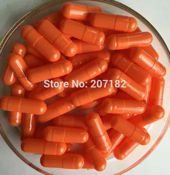 

(10,000pcs/pack) Size 00 Orange Yellow/Orange Yellow Color Capsules, Empty Gelatin Capsules 00#---Joined and Separated Available