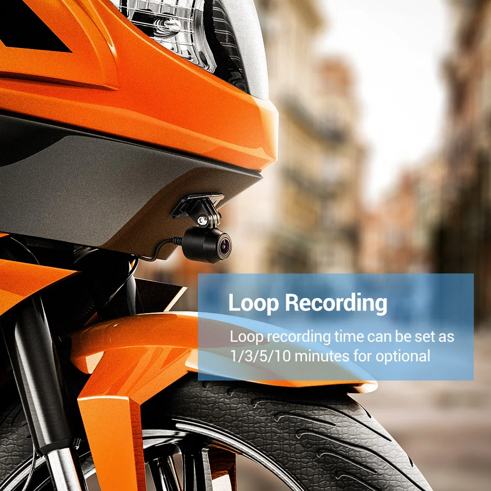 Blueskysea moto rcycle камера DVR Водонепроницаемый мотор видеорегистратор с gps передний