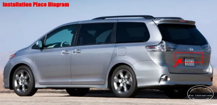 Liislee камера заднего вида для Toyota Sienna/Wish/HD CCD RCA NTST PAL/светильник номерного знака Plug& Play