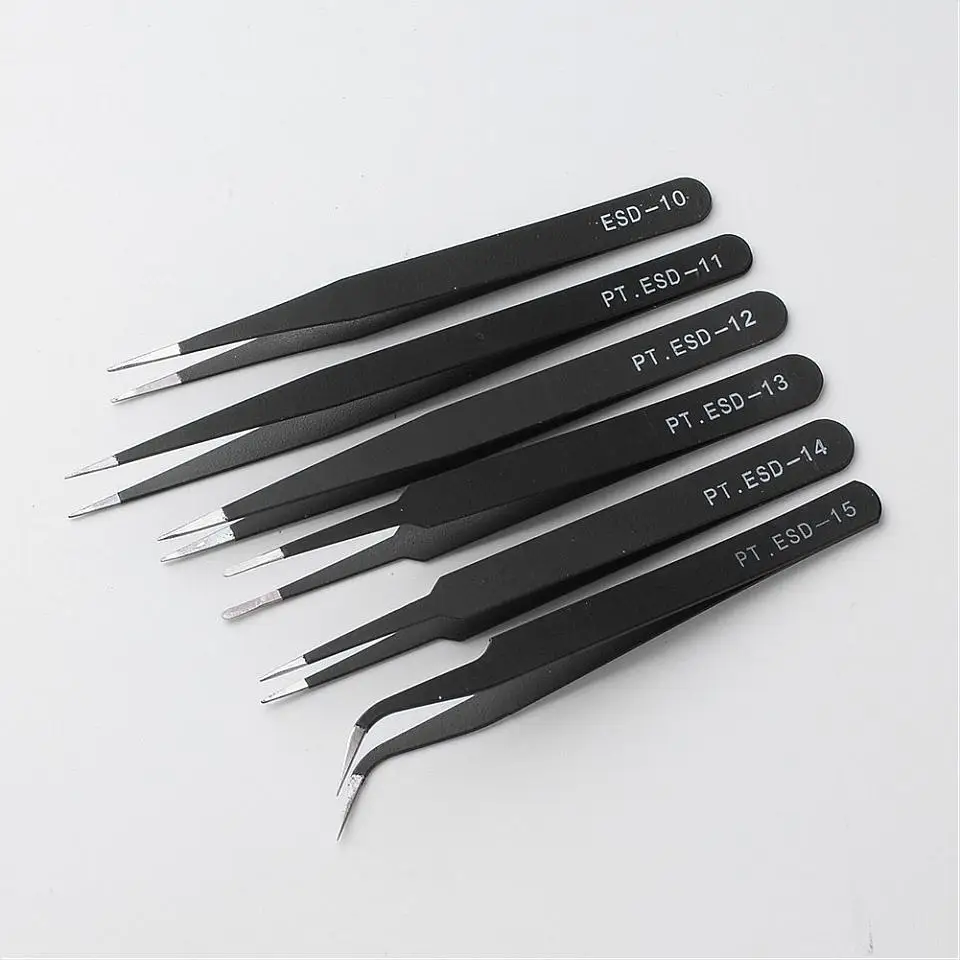 Buy Iron Beading Tweezers Sets, Black, 186x122x5mm