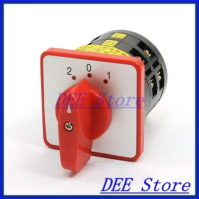 

Panel Mounted ON/OFF/ON 3 Position 12 Screw Terminal Changeover Switch