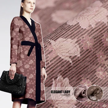 

Flocked jacquard fabric blended silk cotton fabric coat dress silk jacquard fabric natural silk fabric wholesale cotton cloth