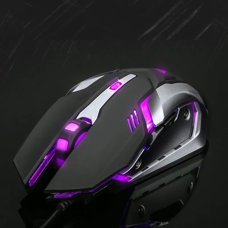 Профессиональная Проводная игровая мышь 6 клавиш 5500 dpi светодиодный оптический USB