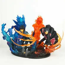 23cm Anime Naruto PVC Action Figure Zero Uchiha Itachi Fire Sasuke Susanoo Relation Collection Model Toy naruto boruto action figure pvc collection toy naruto action toy gift
